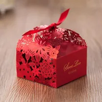 La boda favorece las cajas del caramelo partido de la caja Favores de la boda hueco caja del caramelo de las cajas del favor del caramelo de chocolate cajas de bolsas de pastel