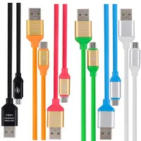 TPE Elastic Type C Micro USB Cabo 1.2m 4ft Data Sync Charging Cables para Samsung Galaxy S6 S7 Edge S8 S10 HTC LG Android Phone