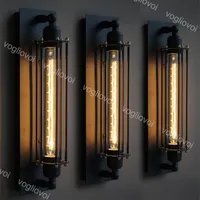 Vägglampor Loft Vintage Amerikanska Industriell Edison E27 Bed Hallway Decoration Lighting DHL