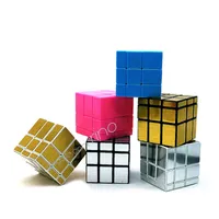Spegel Magic Cubes 3x3x3 Professionell Magico Cubo Cast Coated Puzzle Speed ​​Cube Leksaker Twist Pussel Kreativ present till barn leksak