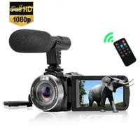 2021 DV888 HD câmera digital Telefoto 3 polegadas Touch Display com Microfone Reporter Vídeo Casamento Viagem Presentes Essentiais