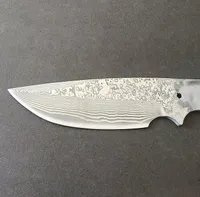 Topkwaliteit DIY VG10 DAMASCUS Steel Blade Drop Point Knifes 'Blades Volledige Tang Roestvrijstalen Handvat H2100