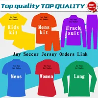 Futebol Jersey Camisas de futebol Kids Woman Tracksuits Camisola Homens Soccer Jersey Clientes Pedidos Link Jacket
