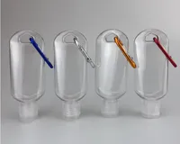 キーホルダーと50ml空のアルコール詰め替え可能なボトル、透明な透明なプラスチック手の消毒器のボトルSN4238