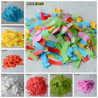 Moka SFX 20bags / Lot Coloré Colorfetti Papier Coloré Papier de la machine de confettis pour la décomposition de la table de mariage