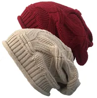 Cappello di lana larghi casuali unisex inverno caldo cava protezione della neve di hiphop di lana beanie degli uomini caldi ciclismo femminile in esecuzione Berretti all'aperto più caldi