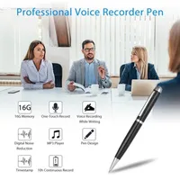 SK-025 Professionele Mini Voice Recorder Pen 16 GB Pen Stijl Digitale Voice Recorder Draagbare Mini Small USB Disk Sound Recording Pen