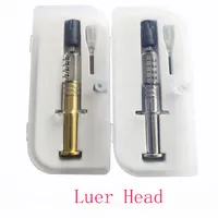 1 ml Golden Silver Plunger Luer Lock Head Sprutfilter för Th205 AC1003 Patron med nålpumpning Oljekollektion Klar injektion
