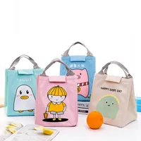 Nouveau portable Femmes isothermiques Cooler Bento Boîte à lunch fourre-tout de pique-nique Sac pochette de rangement Lunch Bag