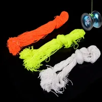 Mix Farbe Wholesale 100 PC / Los 100% Polyester Leichte Berufsjo-Kugellager String Trick YoYo Kinderzauberei Jonglieren Spielzeug