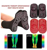 Addensare Sport Sci Ciclismo Calze Autoriscaldamento terapia magnetica Warm Sock Tourmaline Health Care calzini riscaldati per gli uomini donna