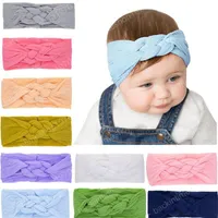Nuovo nodo cinese Hairbands per i bambini elastico dell'involucro della testa dei bambini fatti a mano delle neonate fasce Accessori per capelli