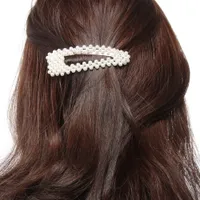 2020 perlas de moda pinzas para el cabello para mujeres niñas dulce sombrero horquillas para el cabello horquilla Barrette diadema accesorio para el cabello joyería