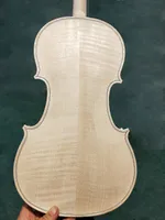 Gerçek atış Bitmemiş Beyaz Tahta Keman Yüksek Kaliteli Doğal Doku 4/4 Tam Boy Maple Beyaz Tahta Violino Ücretsiz Kargo Fabrika Toptan