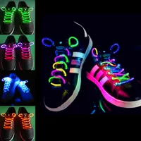 2 sztuk! Moda LED Shoelaces But Corowary Miga Zapalona Światła Glow Stick String Neon Cout Struny Luminous Corows Disco Party Supplies