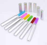 Professional Crystal Glass Colorful Nail File with Case Disposable Nail Polish Tool Fashion Design High Quality