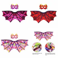 Dinosaur Cosplay Wings Cape with Mask cape Dress Kids Clothes Girls Boys Costume Outfits photography Props Children&#039;s day cloak FFA2023