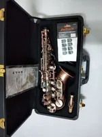 Nya märken Yanagisawa Curved Sopran Röd Antik Koppar Saxofon S-991 Brass Sax munstycke Professionell Prestanda Gratis frakt