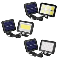 Wall Light impermeabile di protezione PIR 100 Outdoor Solar Power LED del sensore di movimento Garden Proiettore Illuminazione stradale