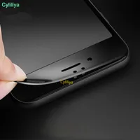 Glossy Carbon Fiber 3D Curved Edge Tempered Glass Screen Protector For iPhone 8 7 6 6S Plus HD Clear Tempered Glass DHL with packing