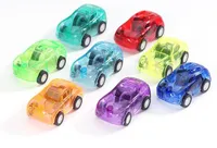 Tirez sur le véhicule de voiture Jouets Cadeaux Enfants Transparent Mini Voiture Jouets Party Favor pour Enfants Miniatures Voitures Modèle