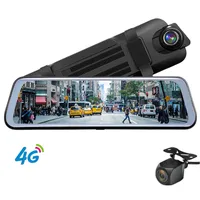 4G ADAS CAR DVR 10 tum Android WiFi Fullström Media Bakifrån Spegel med GPS HD 1080p Car Dual Lens Video Recorder
