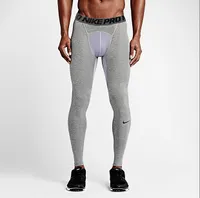 Ücretsiz Kargo Erkek uzun Tozluklar Gym Sıkıştırma Hızlı Kuru Spor Tayt Koşu Spor Spor Pantolon Tayt pantolon S-XXL Running