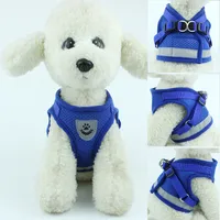 Venda quente Segurança Dog Reflective Harness Pet com trelas Bulldog Poodle Schnauzer ajustáveis ​​Vest Collar pet cães suprimentos acessórios