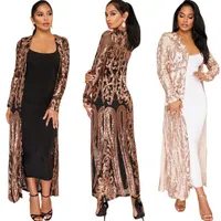 long sleeve embroidered sequin top kimono womens tops and blouses Sexy fashion coat long ladies blouse DW194