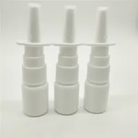 500pcs 5ML/0.17 oz Portable White HDPE Spray Bottle Travel Packing Aromatheraty Nasal Spray Medical Bottle