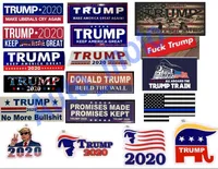 18 types New Styles Trump 2020 Car Stickers 7.6*22.9cm Bumper Sticker flag Keep Make America Great Decal for Car Styling Vehicle Paster DHL