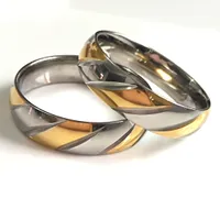 30 unids cuchillo corte 6 mm calidad Comfort-fit 316L banda de acero inoxidable anillos de boda hombres mujeres joyería de moda