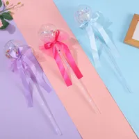 Hthom Child Star Ball Magic Stick con bowknot LED Light Sticks Bambini multi colori luci Cudggel Nuovo arrivo