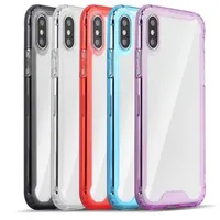 Clear Acrylic Silicone iPhone Cases for 14 Pro Max 13 12 11 6 7 8Plus XS XR MAX 11 Samsung Phone Cover A11 A50 S9 Note20 S22