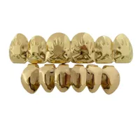 Denti d'oro Foglie di acero canapa Ye di Xiha Set Halloween oro placcato in oro Denti di Hip-hop insieme dei monili di Hip Hop