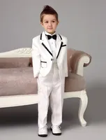 2020 Notch Lapel One Button Costume Dzieci Garnituje Przystojny Boy Tuxedos na Wedding Party Dinner Prom 2 PCS (kurtka + spodnie)