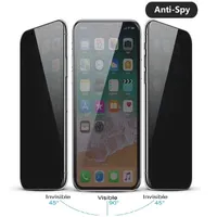 Anti-espía de película de vidrio de privacidad Protector de pantalla para iPhone X XR XS 11 PRO MAX vidrio templado 5 6 7 8 más Samsung Galaxy S3 a8 nota S6 S7 J8 MI