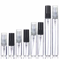 2ml 3ml 5ml 10ml Plastic/Glass Mist Spray Perfume Bottle Small Parfume Atomizer Travel Refillable Sample Vials