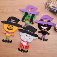 Pumpkin Witch Corpse Cat Borse di stoffa 3d Cartone animato Borse di caramelle Decorazioni di Halloween Borsa per regali Cosplay per bambini 5 6yw E1