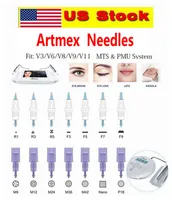 US Stock!!! PMU MTS Permanent makeup machine replacement Needle Cartridge tattoo Needles Fits for Artmex V9 V8 V6 V3 derma pen