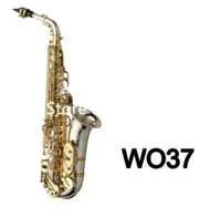 العلامة التجارية عالية الجودة Margewate WO37 Alto Saxophone EB Tune Nickel Gold Gold Key E Flat Musical مع حالة
