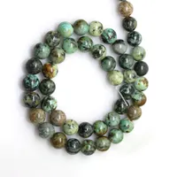 WhoSale 46 Kralen Een streng Natuurlijke Afrikaanse Turquoise Stone Losse Kralen, Losee Gemstone Kralen Sieraden Maken