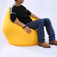 Ungefüllte Lounge Bohnenbeutel Sofa Cover Home Soft Lazy Sofa Gemütliche Single Stuhl Durable Möbel
