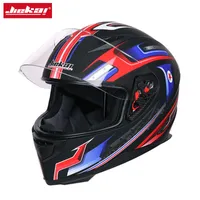 JIEKAI Motorcycle Helmets Universal Full Face Helmet Windproof Dual Lens Anti-Fog Sun Protection Men Moto Casco,K-313