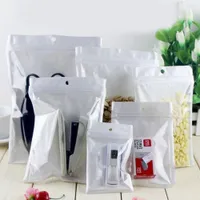 Clear + White Chell Proof Mylar Plástico Zip Lock Bags Runtz Embalagem OPP Bulk Pacotes de Presentes PVC Bagging Baggies para Earpods S
