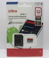 Sıcak satış kaliteli son ürün Sınıf 10 32GB 64GB 128GB 256GB Fotoğraf Micro SD Kart Adaptörü Ücretsiz Perakende Blister Ambalaj