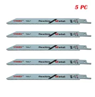 SICAK SATIŞ Toptan Ücretsiz nakliye 5 adet 6 '' TPI14 Bi-Metal T-Shank Tilki Testere Bıçakları Ahşap Metal uyar