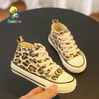 Scarpe babaya I bambini di tela della ragazza modo dei pattini casuali Sneakerrs traspirante 2019 Autunno Nuovo leopardo della stampa del modello Kid Shoes