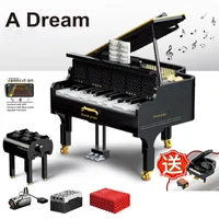 XY Dreamer Piano Building Blocks modello del giocattolo, può riprodurre musica, APP controllo, funzione Bluetooth, sedile sollevabile, Tastiera motore Linkage, regalo del capretto