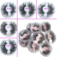 2020 Nieuwste 25mm 3D Mink Eyelashes False Wimpers 100% Mink Eyelash Extension 5D Nink Washes Dikke Lange Dramatische Eye Washes DHL GRATIS